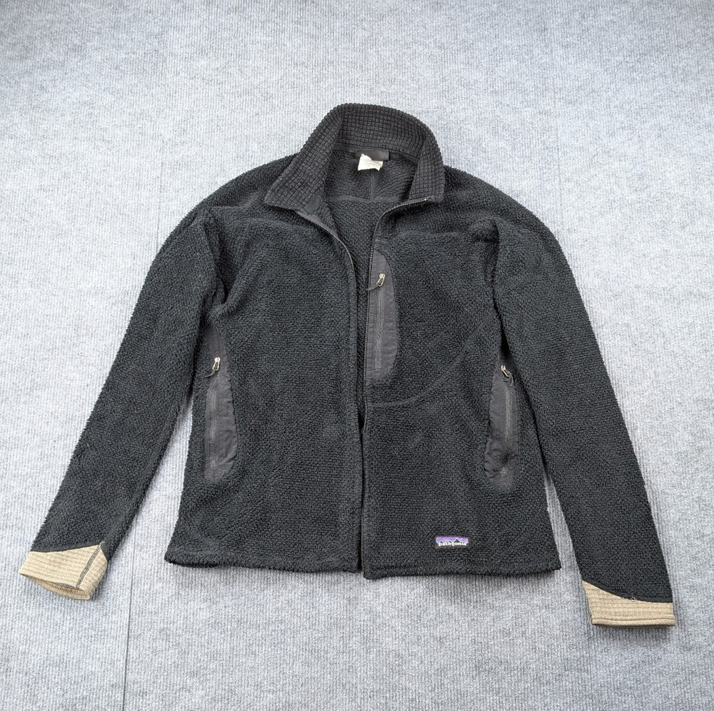 Patagonia R2 Fleece Jacket Women XL Waffle Thermal Hiking Outdoors Utility Black